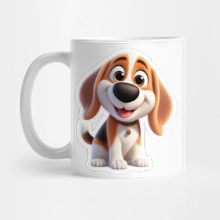 Cute and happy beagle puppy Mug